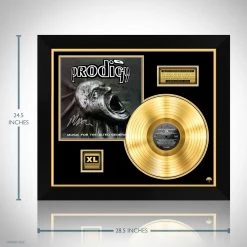 RARE-T The Prodigy - Music For The Jilted Generation Gold LP Limited Signature Edition Studio Licensed Custom Frame Limited Edition Frames