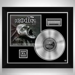 RARE-T The Prodigy - Music For The Jilted Generation Platinum LP Limited Signature Edition Studio Licensed Custom Frame Limited Edition Frames