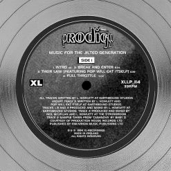 RARE-T The Prodigy - Music For The Jilted Generation Platinum LP Limited Signature Edition Studio Licensed Custom Frame Limited Edition Frames