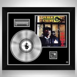 RARE-T Limited Edition Frames Public Enemy - It Takes A Nation Of Millions To Hold Us Back Platinum LP Limited Signature Edition Studio Licensed Custom Frame