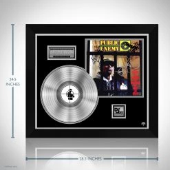 RARE-T Limited Edition Frames Public Enemy - It Takes A Nation Of Millions To Hold Us Back Platinum LP Limited Signature Edition Studio Licensed Custom Frame