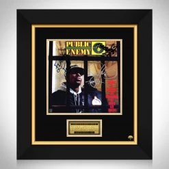 RARE-T Limited Edition Frames Public Enemy - It Takes A Nation Of Millions To Hold Us Back LP Cover Limited Signature Edition Studio Licensed Custom Frame