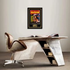 RARE-T Pulp Fiction Movie Mini Poster Limited Signature Edition Studio Licensed Custom Frame
