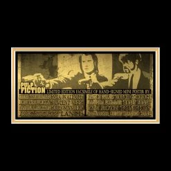 RARE-T Pulp Fiction Movie Mini Poster Limited Signature Edition Studio Licensed Custom Frame 13 RARE-T Pulp Fiction Movie Mini Poster Limited Signature Edition Studio Licensed Custom Frame