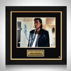 PPC Pulp Fiction - Vincent Vega Beckett Certified Hand-Signed Mini Poster By John Travolta Custom Frame