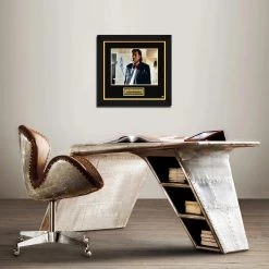 PPC Pulp Fiction - Vincent Vega Beckett Certified Hand-Signed Mini Poster By John Travolta Custom Frame