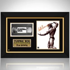 RARE-T Pumping Iron Photo & VHS Limited Signature Edition Studio Licensed Custom Frame