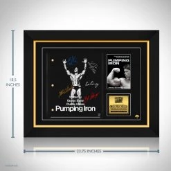 RARE-T Pumping Iron Transcript Limited Signature Edition Studio Licensed Custom Frame