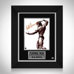 RARE-T Limited Edition Frames Pumping Iron Arnold Schwarzenegger Famous Pose Photo Limited Signature Edition Studio Licensed Custom Frame
