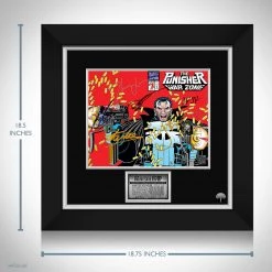 RARE-T Punisher War Zone Cover Art Limited Signature Edition Studio Licensed Custom Frame Limited Edition Frames
