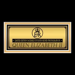 RARE-T Queen Elizabeth II Photo Limited Signature Edition Studio Licensed Custom Frame Limited Edition Frames