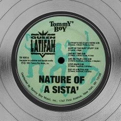 RARE-T Limited Edition Frames Queen Latifah - Nature Of A Sista Platinum LP Limited Signature Edition Studio Licensed Custom Frame