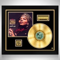 RARE-T Limited Edition Frames Queen Latifah - Nature Of A Sista Gold LP Limited Signature Edition Studio Licensed Custom Frame