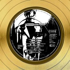RARE-T Queensryche Operation: Mindcrime Gold LP Limited Signature Edition Studio Licensed Custom Frame