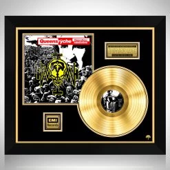 RARE-T Queensryche Operation: Mindcrime Gold LP Limited Signature Edition Studio Licensed Custom Frame