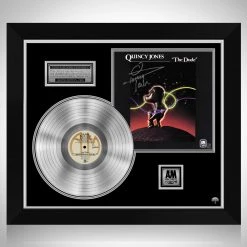 RARE-T Quincy Jones - The Dude Platinum LP Limited Signature Edition Studio Licensed Custom Frame