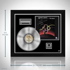 RARE-T Quincy Jones - The Dude Platinum LP Limited Signature Edition Studio Licensed Custom Frame 12 RARE-T Quincy Jones - The Dude Platinum LP Limited Signature Edition Studio Licensed Custom Frame