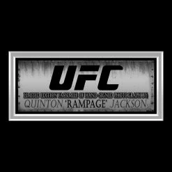 RARE-T Sports Memorabilia Quinton 'Rampage' Jackson Photo Limited Signature Edition Studio Licensed Custom Frame