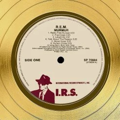 RARE-T Limited Edition Frames R.E.M. - Murmur Gold LP Limited Signature Edition Studio Licensed Custom Frame