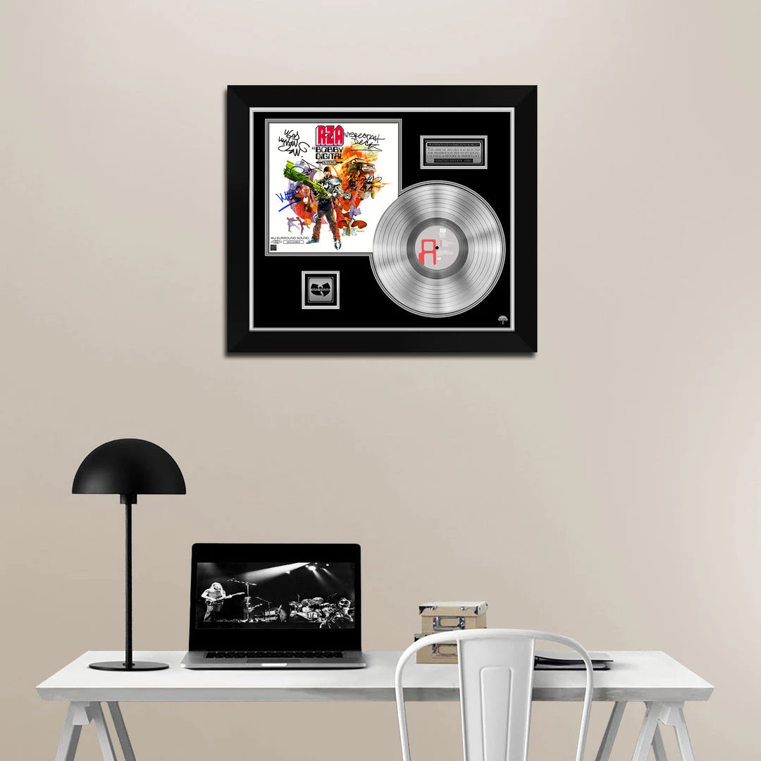 G.R.O. Limited Edition Frames RZA - As Bobby Digital In Stereo Platinum LP Limited Signature Edition Studio Licensed Custom Frame 2 G.R.O. Limited Edition Frames RZA - As Bobby Digital In Stereo Platinum LP Limited Signature Edition Studio Licensed Custom Frame