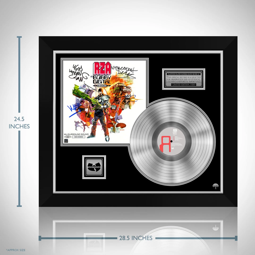 G.R.O. Limited Edition Frames RZA - As Bobby Digital In Stereo Platinum LP Limited Signature Edition Studio Licensed Custom Frame 3 G.R.O. Limited Edition Frames RZA - As Bobby Digital In Stereo Platinum LP Limited Signature Edition Studio Licensed Custom Frame