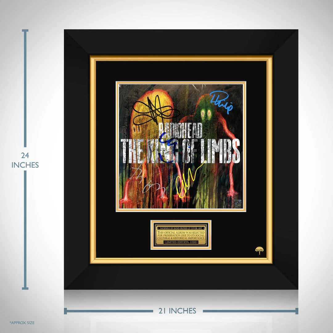 RARE-T Radiohead - The King Of Limbs LP Cover Limited Signature Edition Studio Licensed Custom Frame 3 RARE-T Radiohead - The King Of Limbs LP Cover Limited Signature Edition Studio Licensed Custom Frame