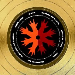 RARE-T Limited Edition Frames Radiohead The King Of Limbs Gold LP Limited Signature Edition Studio Licensed Custom Frame 17 RARE-T Limited Edition Frames Radiohead The King Of Limbs Gold LP Limited Signature Edition Studio Licensed Custom Frame