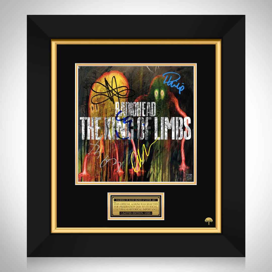 RARE-T Radiohead - The King Of Limbs LP Cover Limited Signature Edition Studio Licensed Custom Frame 1 RARE-T Radiohead - The King Of Limbs LP Cover Limited Signature Edition Studio Licensed Custom Frame