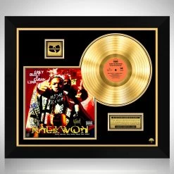 RARE-T Limited Edition Frames Raekwon - Only Built 4 Cuban Linx Gold LP Limited Signature Edition Studio Licensed Custom Frame