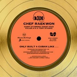 RARE-T Limited Edition Frames Raekwon - Only Built 4 Cuban Linx Gold LP Limited Signature Edition Studio Licensed Custom Frame