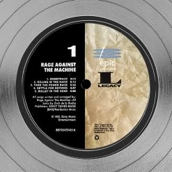 RARE-T Rage Against The Machine Platinum LP Limited Signature Edition Studio Licensed Custom Frame Limited Edition Frames