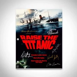 RARE-T Raise The Titanic 1980 Transcript Limited Signature Edition Studio Licensed Custom Frame Limited Edition Frames
