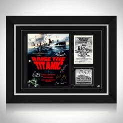 RARE-T Raise The Titanic 1980 Transcript Limited Signature Edition Studio Licensed Custom Frame Limited Edition Frames