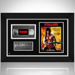 RARE-T First Blood Rambo Photo & VHS Limited Signature Edition Studio Licensed Custom Frame