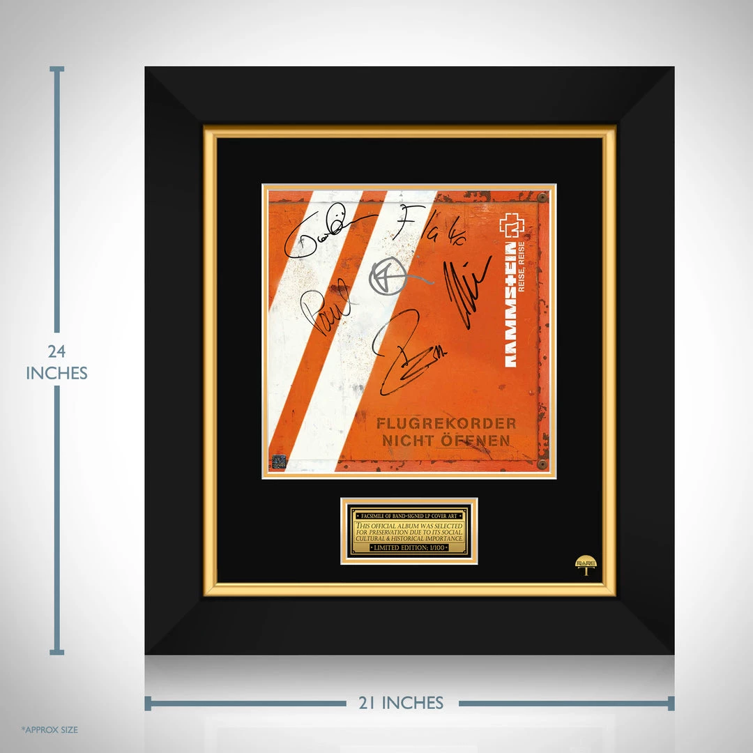 RARE-T Rammstein - Reise, Reise LP Cover Limited Signature Edition Studio Licensed Custom Frame Limited Edition Frames 3 RARE-T Rammstein - Reise, Reise LP Cover Limited Signature Edition Studio Licensed Custom Frame Limited Edition Frames