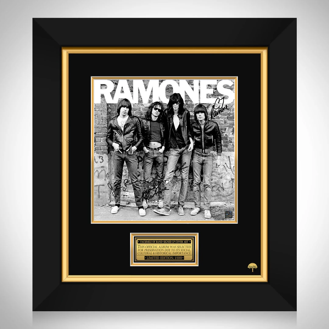 RARE-T Ramones LP Cover Limited Signature Edition Studio Licensed Custom Frame 1 RARE-T Ramones LP Cover Limited Signature Edition Studio Licensed Custom Frame