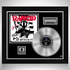 RARE-T Rancid And Out Come The Wolves Platinum LP Limited Signature Edition Studio Licensed Custom Frame Limited Edition Frames