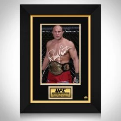 RARE-T NEW Randy Couture Photo Limited Signature Edition Studio Licensed Custom Frame