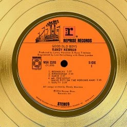 RARE-T Randy Newman - Good Old Boys Gold LP Limited Signature Edition Studio Licensed Custom Frame Limited Edition Frames 14 RARE-T Randy Newman - Good Old Boys Gold LP Limited Signature Edition Studio Licensed Custom Frame Limited Edition Frames