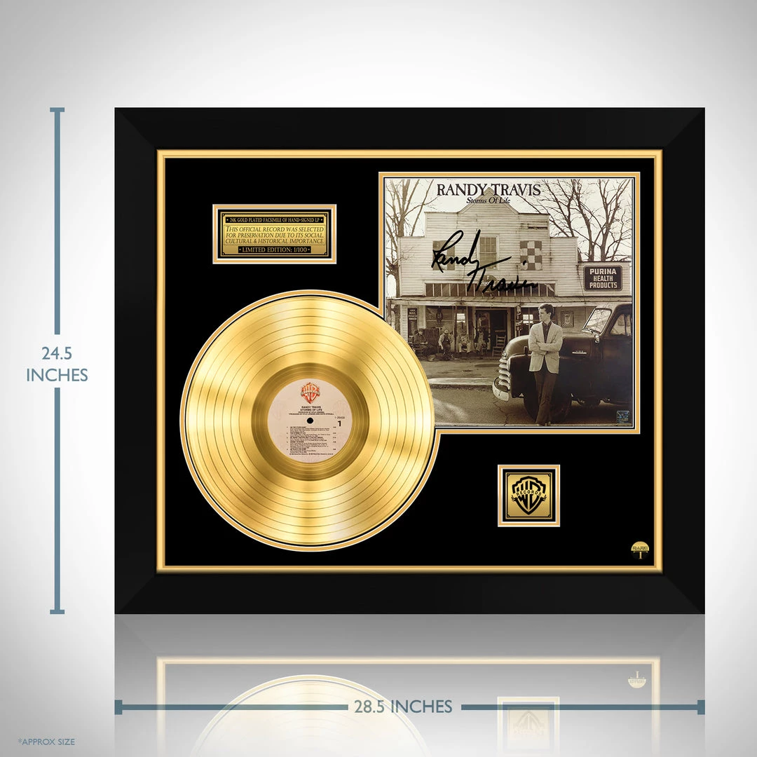 RARE-T Randy Travis - Storms Of Life Gold LP Limited Signature Edition Studio Licensed Custom Frame 3 RARE-T Randy Travis - Storms Of Life Gold LP Limited Signature Edition Studio Licensed Custom Frame