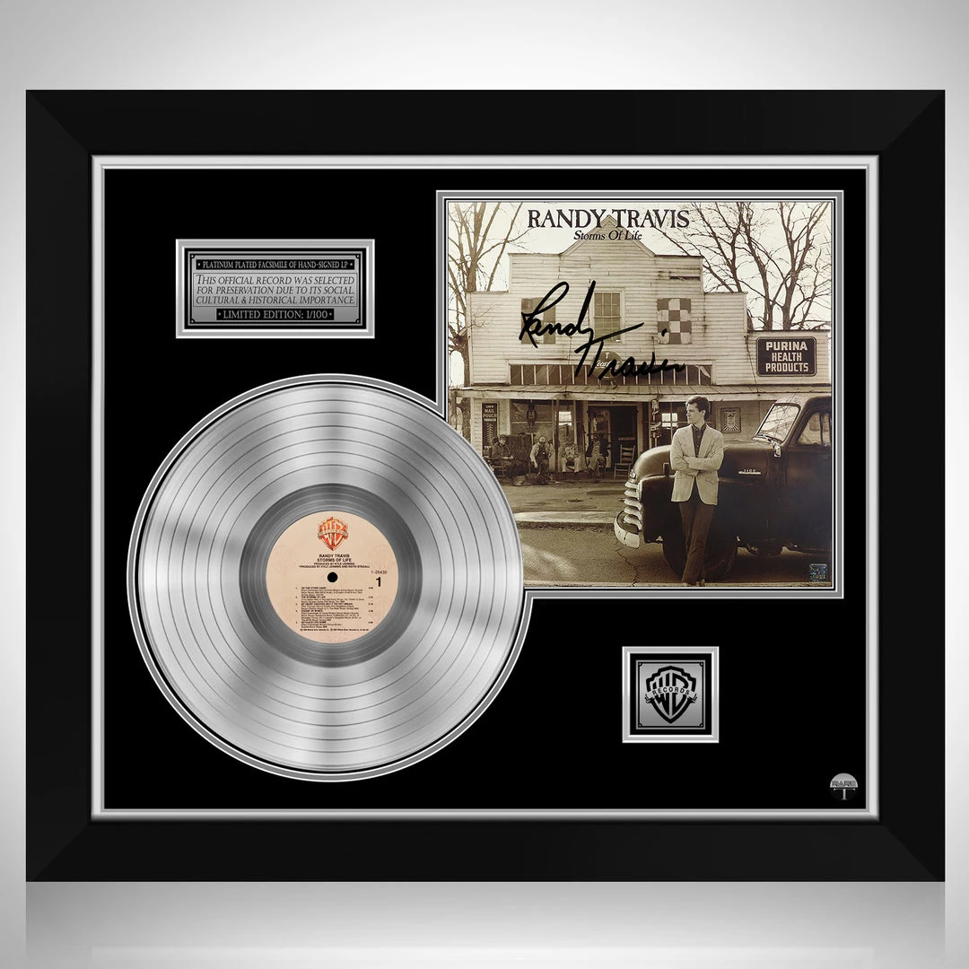 RARE-T Randy Travis - Storms Of Life Platinum LP Limited Signature Edition Studio Licensed Custom Frame 1 RARE-T Randy Travis - Storms Of Life Platinum LP Limited Signature Edition Studio Licensed Custom Frame