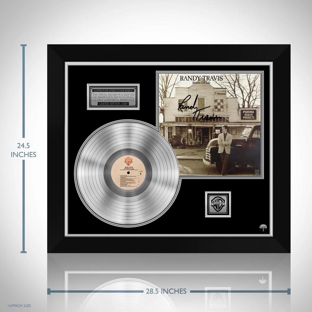 RARE-T Randy Travis - Storms Of Life Platinum LP Limited Signature Edition Studio Licensed Custom Frame 3 RARE-T Randy Travis - Storms Of Life Platinum LP Limited Signature Edition Studio Licensed Custom Frame