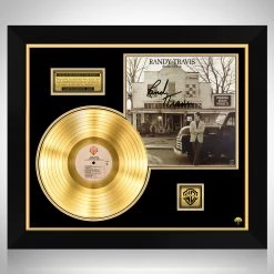 RARE-T Randy Travis - Storms Of Life Gold LP Limited Signature Edition Studio Licensed Custom Frame