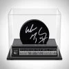 PPC Signed Memorabilia Wayne Gretzky - New York Rangers - JSA Certified Hand-Signed Hockey Puck By Wayne Gretzky Custom Museum Display