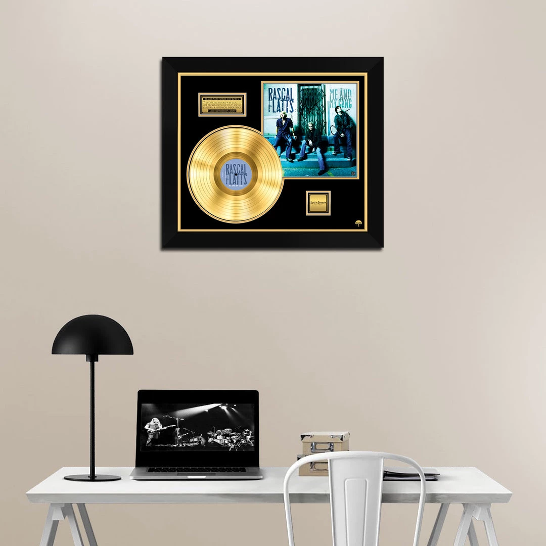 RARE-T Rascal Flatts Me And My Gang Gold LP Limited Signature Edition Studio Licensed Custom Frame Limited Edition Frames 6 RARE-T Rascal Flatts Me And My Gang Gold LP Limited Signature Edition Studio Licensed Custom Frame Limited Edition Frames