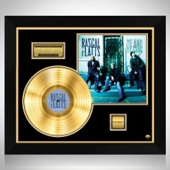 RARE-T Rascal Flatts Me And My Gang Gold LP Limited Signature Edition Studio Licensed Custom Frame Limited Edition Frames