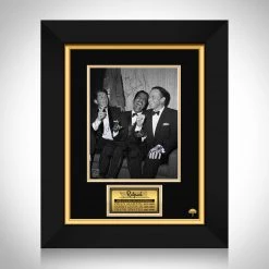 RARE-T Rat Pack Trio Photo Limited Signature Edition Licensed Custom Frame