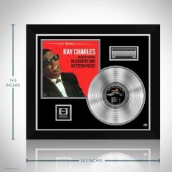 RARE-T Limited Edition Frames Ray Charles - Modern Sounds In Country And Western Music Platinum LP Limited Signature Edition Studio Licensed Custom Frame 12 RARE-T Limited Edition Frames Ray Charles - Modern Sounds In Country And Western Music Platinum LP Limited Signature Edition Studio Licensed Custom Frame