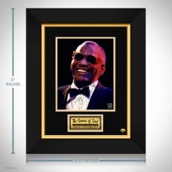 RARE-T Ray Charles Photo Limited Signature Edition Studio Licensed Custom Frame Limited Edition Frames