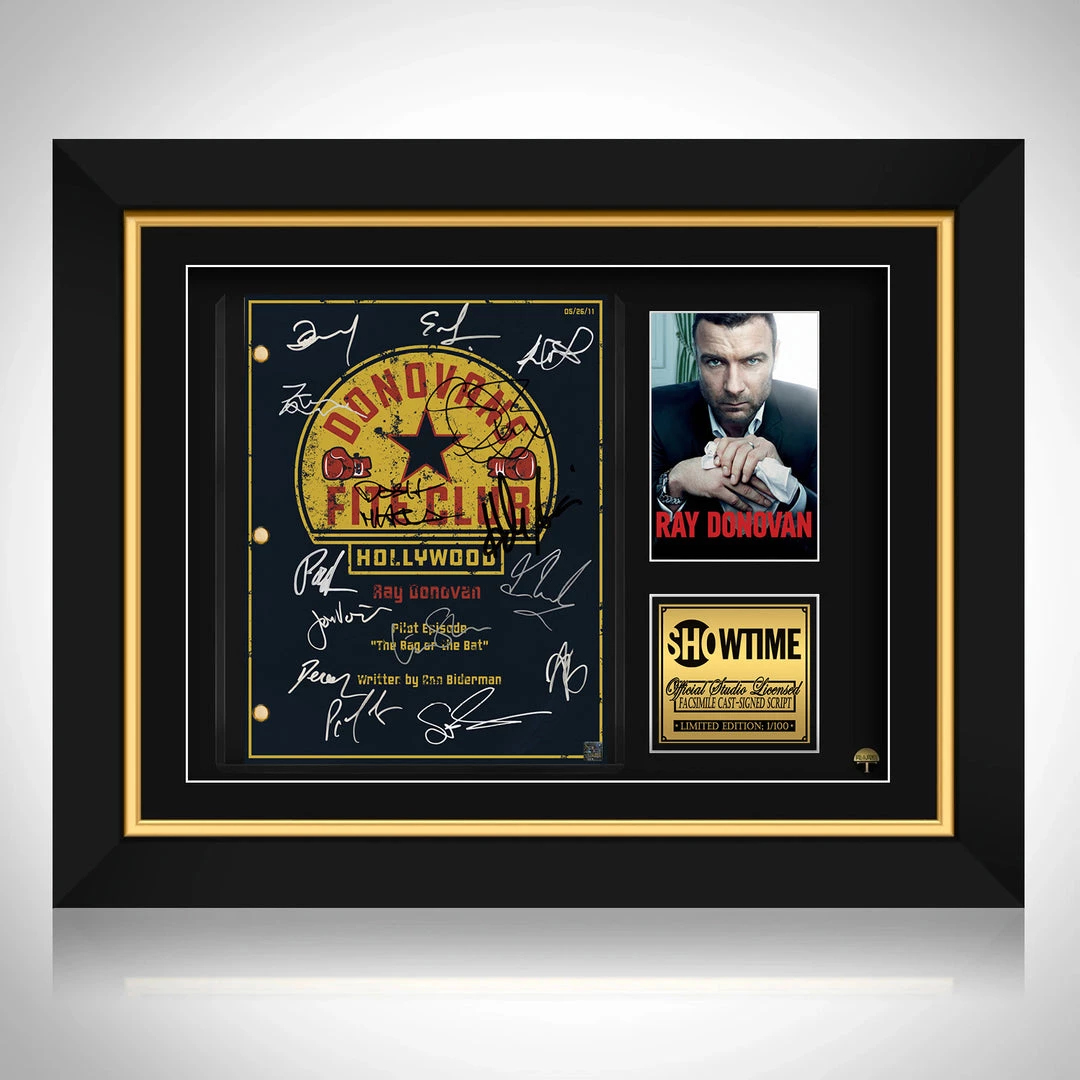 RARE-T Ray Donovan Script Limited Signature Edition Studio Licensed Custom Frame 1 RARE-T Ray Donovan Script Limited Signature Edition Studio Licensed Custom Frame